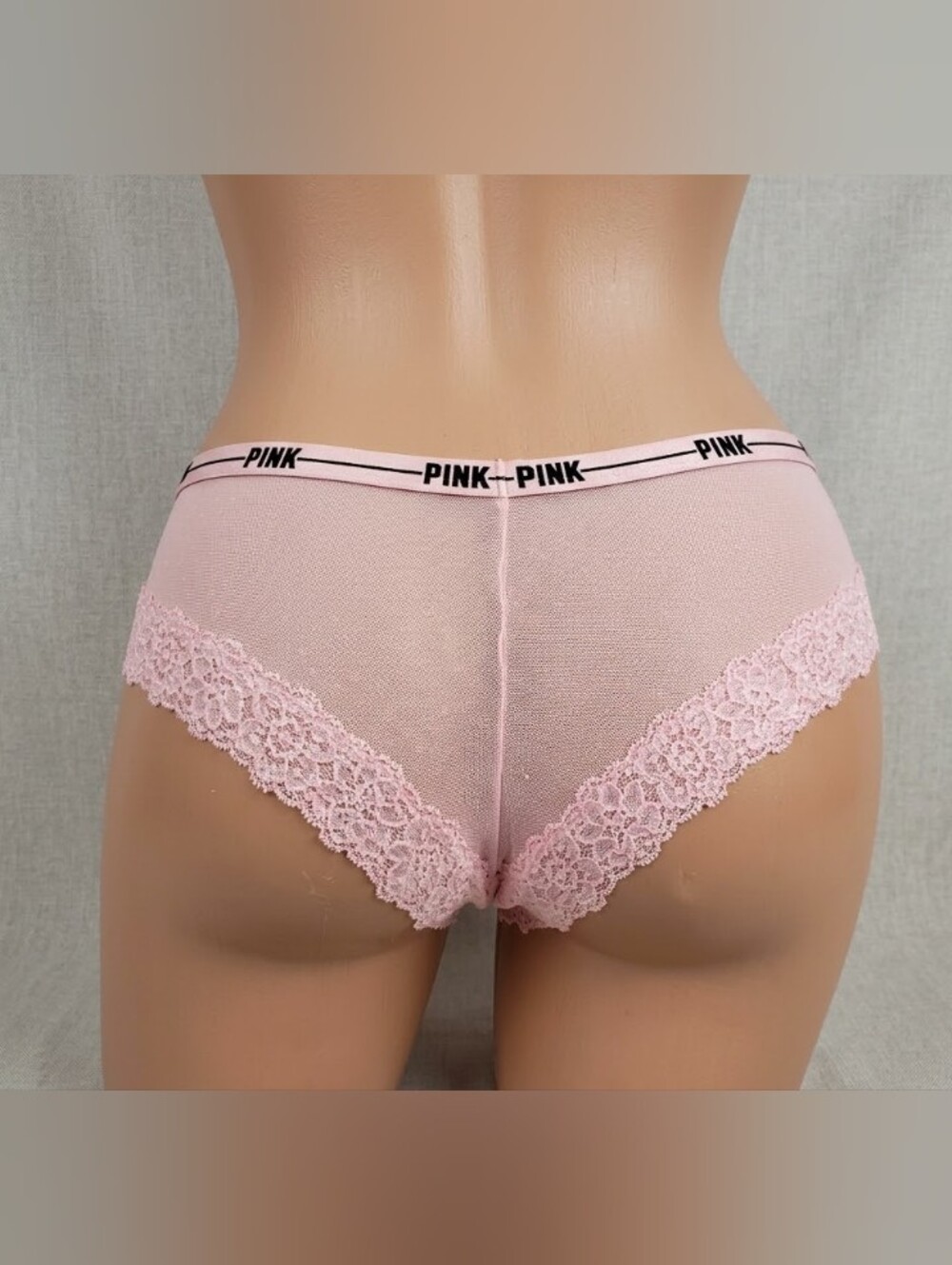 PINK Victoria's Secret Lace Cheekster Panty, Size M
